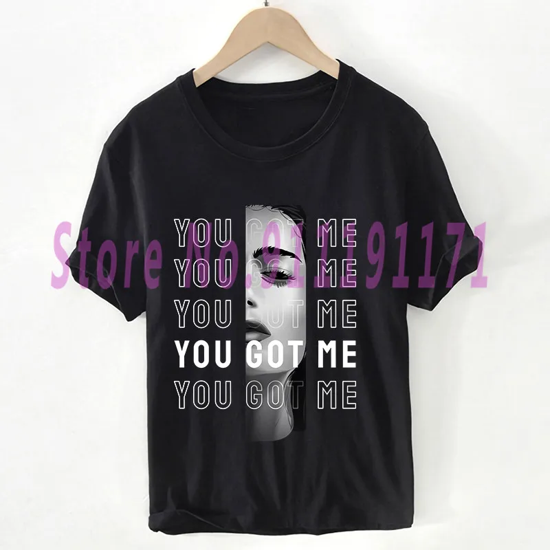 Fashion You Got Me t shirt Unisex Cool Multiline letters eyes Graphics Tops Sexy Lady 100% Cotton clothes female/Man Pluse Size 
Fashion You Got Me t shirt Unisex Cool Multiline letters eyes Graphics Tops Sexy Lady 100% Cotton clothes female/Man Pluse Size