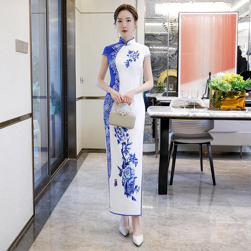 Элегантное платье с воротником «Мандарин», Для женщин Длинные Cheongsam Милая Кружевная отделка Цветочный принт Новинка Qipao сексуальное обтяги...
Элегантное платье с воротником «Мандарин», Для женщин Длинные Cheongsam Милая Кружевная отделка Цветочный принт Новинка Qipao сексуальное обтяги...