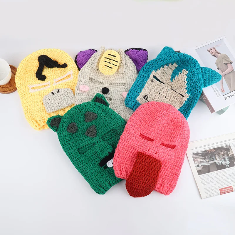 Cartoon Hat Handmade Knitted Winter Warm Hat Full Face Hood Cartoon duck Skullies Cap Beanie Hat For kid Boy And Girl Caps
Cartoon Hat Handmade Knitted Winter Warm Hat Full Face Hood Cartoon duck Skullies Cap Beanie Hat For kid Boy And Girl Caps