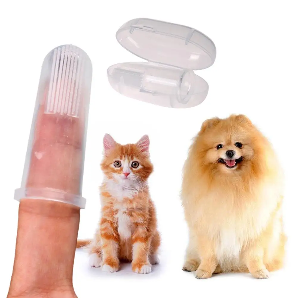 

Силиконовая зубная щетка для домашних питомцев, собак, кошек, зубная щетка для полости рта, инструмент для ухода за зубами, Силиконовая зубн...