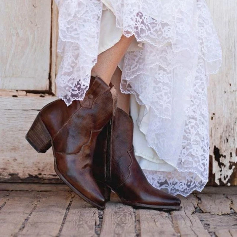 2019 Women Boots Ankle Boots Roman Pointed Casual Booties Spring Autumn Women Boots Ladies Western Stretch Fabric Boots Leather
2019 Women Boots Ankle Boots Roman Pointed Casual Booties Spring Autumn Women Boots Ladies Western Stretch Fabric Boots Leather