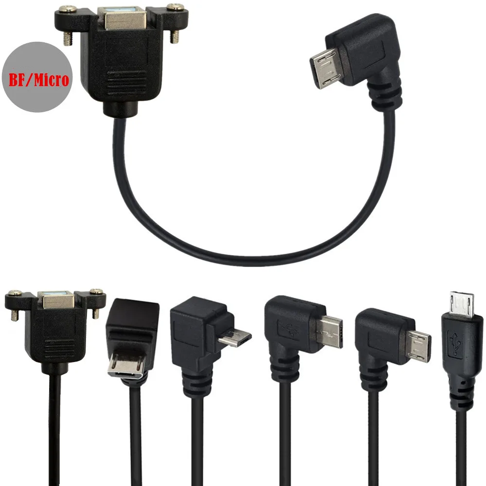 USB 2.0 B Female Socket Scanner Printer Panel Mounted To USB Micro B 5-pin 90 Degree Up Down Left Right Cable Best Quality 50cm
USB 2.0 B Female Socket Scanner Printer Panel Mounted To USB Micro B 5-pin 90 Degree Up Down Left Right Cable Best Quality 50cm