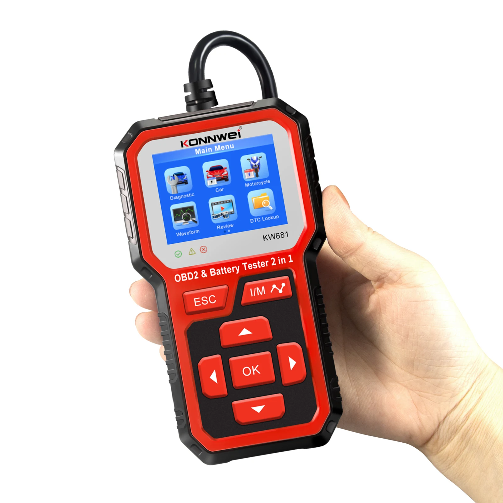 Сканер OBD2, профессиональный диагностический сканер для всех автомобилей, OBD2, 6 в, 12 В, тестер аккумуляторов для мотоциклов и автомобилей
Сканер OBD2, профессиональный диагностический сканер для всех автомобилей, OBD2, 6 в, 12 В, тестер аккумуляторов для мотоциклов и автомобилей