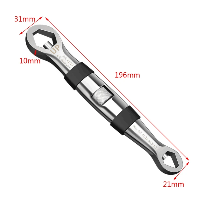 Универсальный двойной Ключ Torx 23 в 1, многофункциональный регулируемый Карманный ключ, инструмент от 1/4 дюйма до 3/4 дюйма 7 мм для прямой поста...
Универсальный двойной Ключ Torx 23 в 1, многофункциональный регулируемый Карманный ключ, инструмент от 1/4 дюйма до 3/4 дюйма 7 мм для прямой поста...