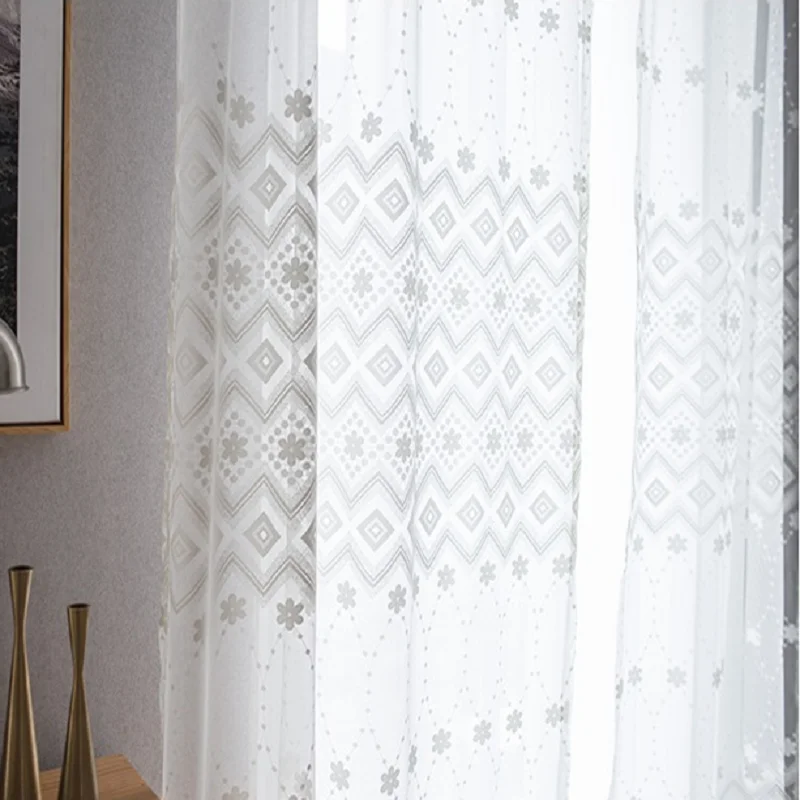 Modern Colored Jacquard Fashion Modern Tulle Curtains for Living Dining Room Bedrooms Simple Curtains
Modern Colored Jacquard Fashion Modern Tulle Curtains for Living Dining Room Bedrooms Simple Curtains