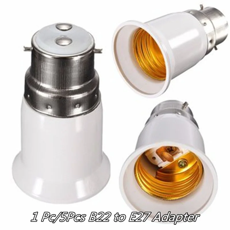 Lamp Bases B22 To E27 Bayonet Adapter Lamp Base Led Light Bulb Converter Adapter Holder Light Lamp Plug Connector Accessories
Lamp Bases B22 To E27 Bayonet Adapter Lamp Base Led Light Bulb Converter Adapter Holder Light Lamp Plug Connector Accessories