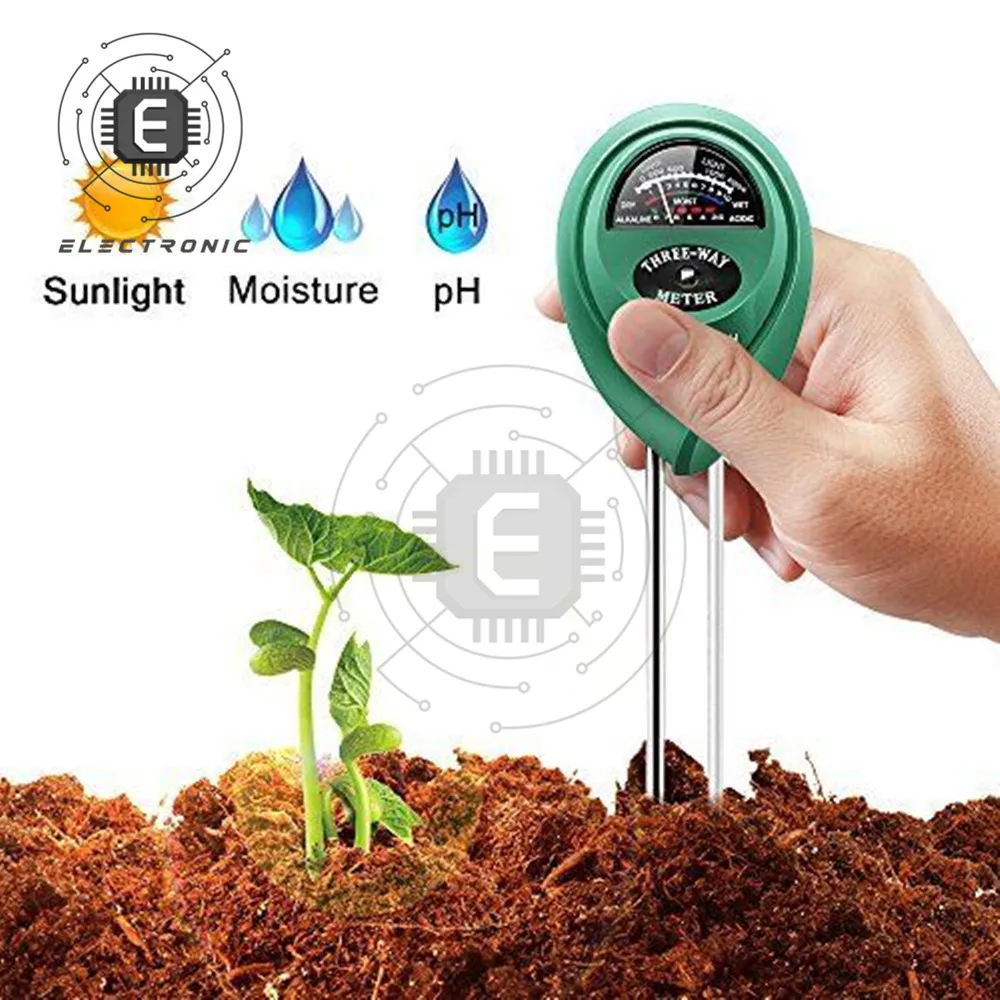 3 in 1 Soil Meter Moisture PH Sunlight Light Plant Illuminance Analyzer Test Garden Plants Flowers Humidity Moist Tester Hygrome
3 in 1 Soil Meter Moisture PH Sunlight Light Plant Illuminance Analyzer Test Garden Plants Flowers Humidity Moist Tester Hygrome