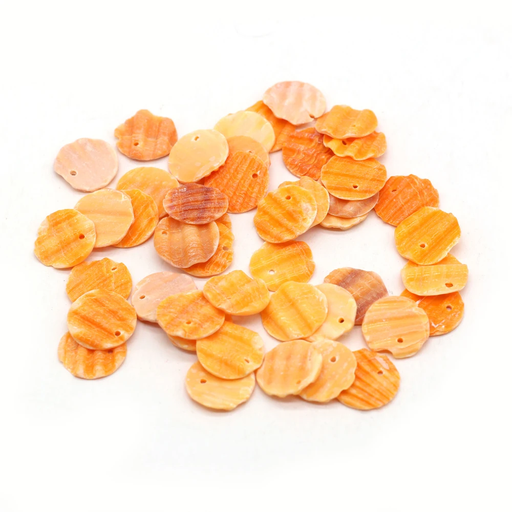 30Pcs Fashion Round Shape Pendant Natural Yellow Shell With Hole Charms for Jewelry Making DIY Necklace Earring Accessories 15mm
30Pcs Fashion Round Shape Pendant Natural Yellow Shell With Hole Charms for Jewelry Making DIY Necklace Earring Accessories 15mm