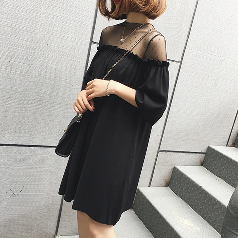 Summer plus size women's off-shoulder top chiffon shirt loose and thin one-shoulder dress
Summer plus size women's off-shoulder top chiffon shirt loose and thin one-shoulder dress