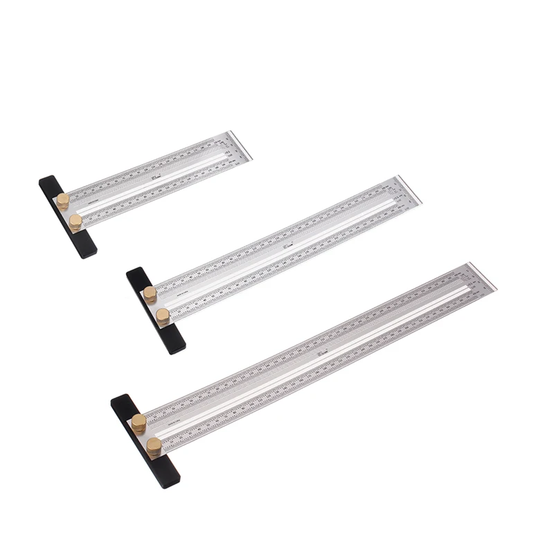 200/300/400mm Stainless Steel Precision Marking T Ruler Hole Positioning Measuring Ruler Woodworking Scriber Scribing Tool
200/300/400mm Stainless Steel Precision Marking T Ruler Hole Positioning Measuring Ruler Woodworking Scriber Scribing Tool