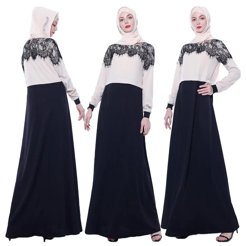 Элегантное мусульманское женское кружевное Абая кафтан джилбаб ислам Длинное Макси вечернее коктейльное платье арабское с длинным рукаво... 
Элегантное мусульманское женское кружевное Абая кафтан джилбаб ислам Длинное Макси вечернее коктейльное платье арабское с длинным рукаво...