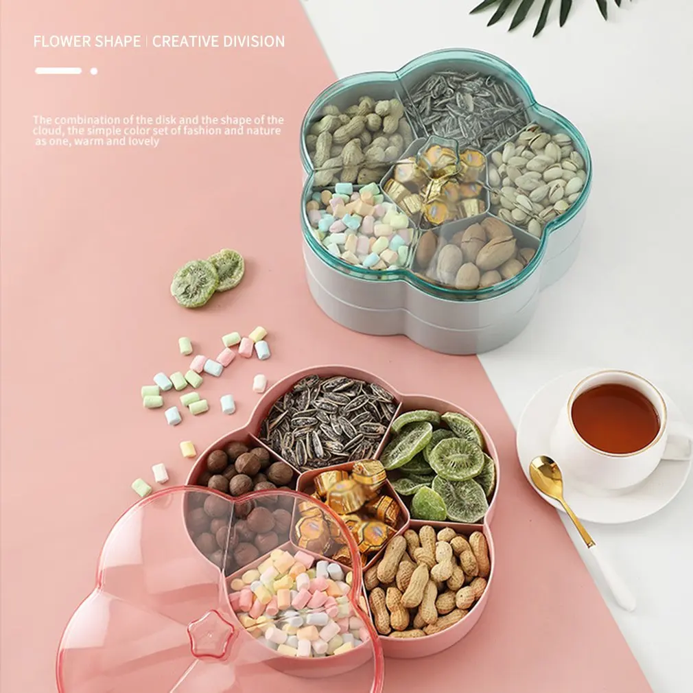 Flower Petal Fruit Plate 6 Divided Flower-shape Plastic Box Fruit Platter Snacks Nuts Dessert Dry Fruit Jewelry Storage Box
Flower Petal Fruit Plate 6 Divided Flower-shape Plastic Box Fruit Platter Snacks Nuts Dessert Dry Fruit Jewelry Storage Box