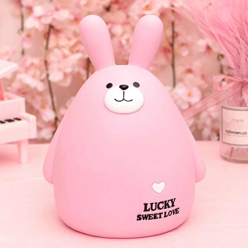 Cute Pink Rabbit Piggy Bank Boy and Girl Gold Coin Box Suitable for Children Not Easy to Break Small Rabbit Piggy Bank
Cute Pink Rabbit Piggy Bank Boy and Girl Gold Coin Box Suitable for Children Not Easy to Break Small Rabbit Piggy Bank