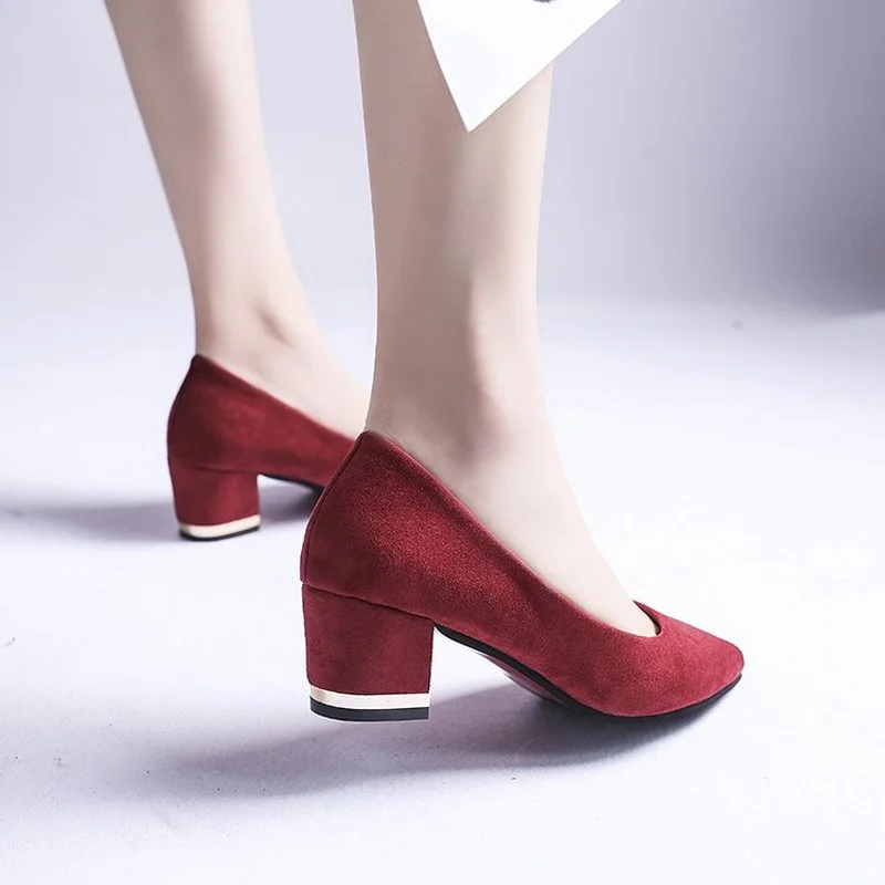 Large Size Women's High Heels Women's Velvet Simple and Elegant Pointed Toe Soft One-step Office Shoes 42
Large Size Women's High Heels Women's Velvet Simple and Elegant Pointed Toe Soft One-step Office Shoes 42