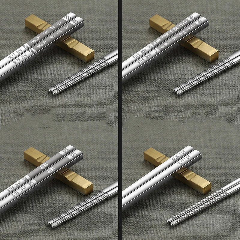 Zollor 1Pair Stainless Steel Chopsticks Titanium Plating Golden Colorful Non-slip Square Home Stainless Steel Cutlery Set Meal
Zollor 1Pair Stainless Steel Chopsticks Titanium Plating Golden Colorful Non-slip Square Home Stainless Steel Cutlery Set Meal