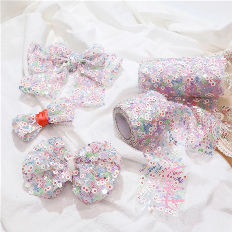 5 yards 65mm Macaron Dream Sequin Organza Satin Ribbon DIY Bow Hair Accessories Material Gift Bouquet Packaging Ribbons
5 yards 65mm Macaron Dream Sequin Organza Satin Ribbon DIY Bow Hair Accessories Material Gift Bouquet Packaging Ribbons