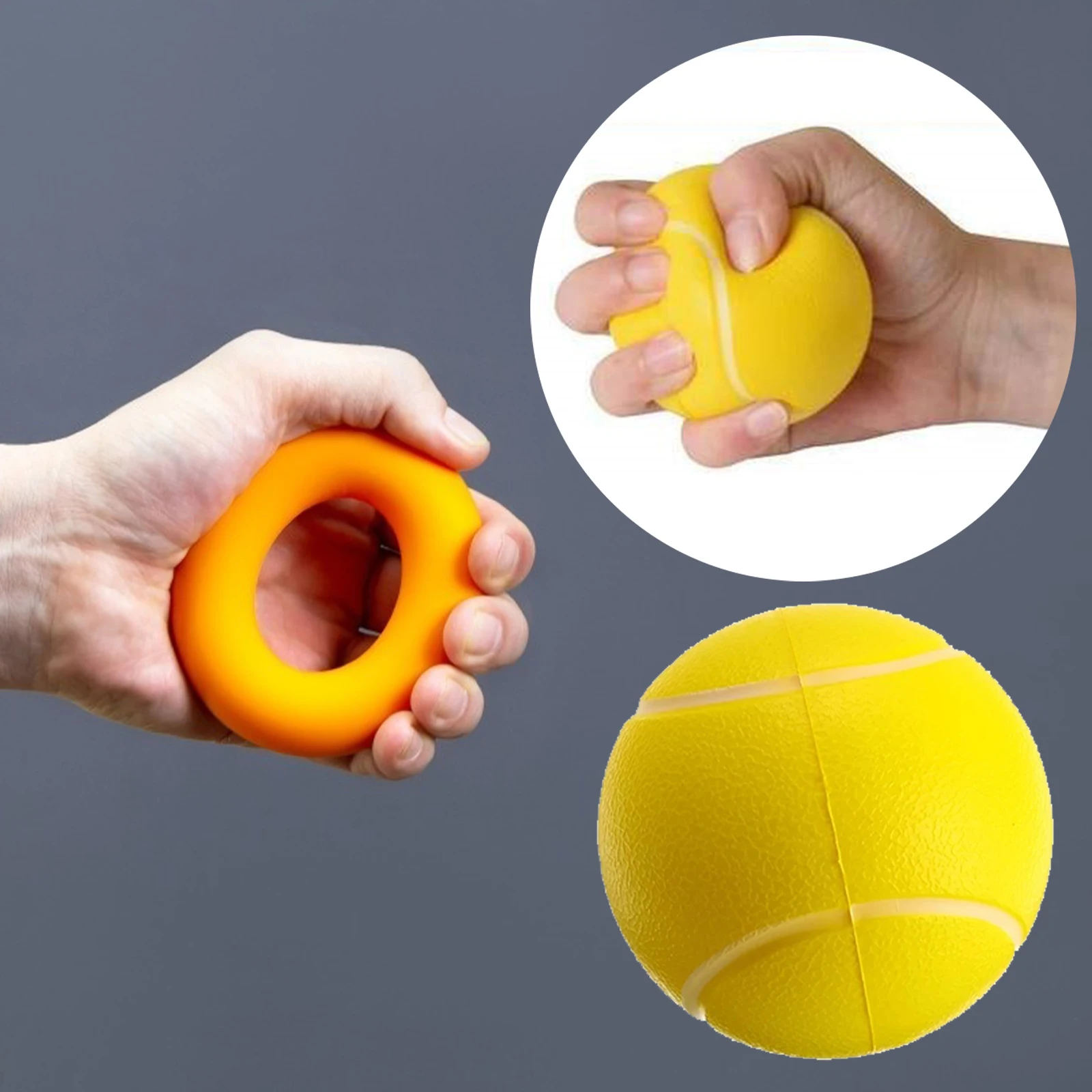 Fitness Hand Expander Grip Hand Strengthening Exerciser Pressure Ball Tennis Egg-shaped Grip Tool Forearm Exerciser Hand Grips
Fitness Hand Expander Grip Hand Strengthening Exerciser Pressure Ball Tennis Egg-shaped Grip Tool Forearm Exerciser Hand Grips