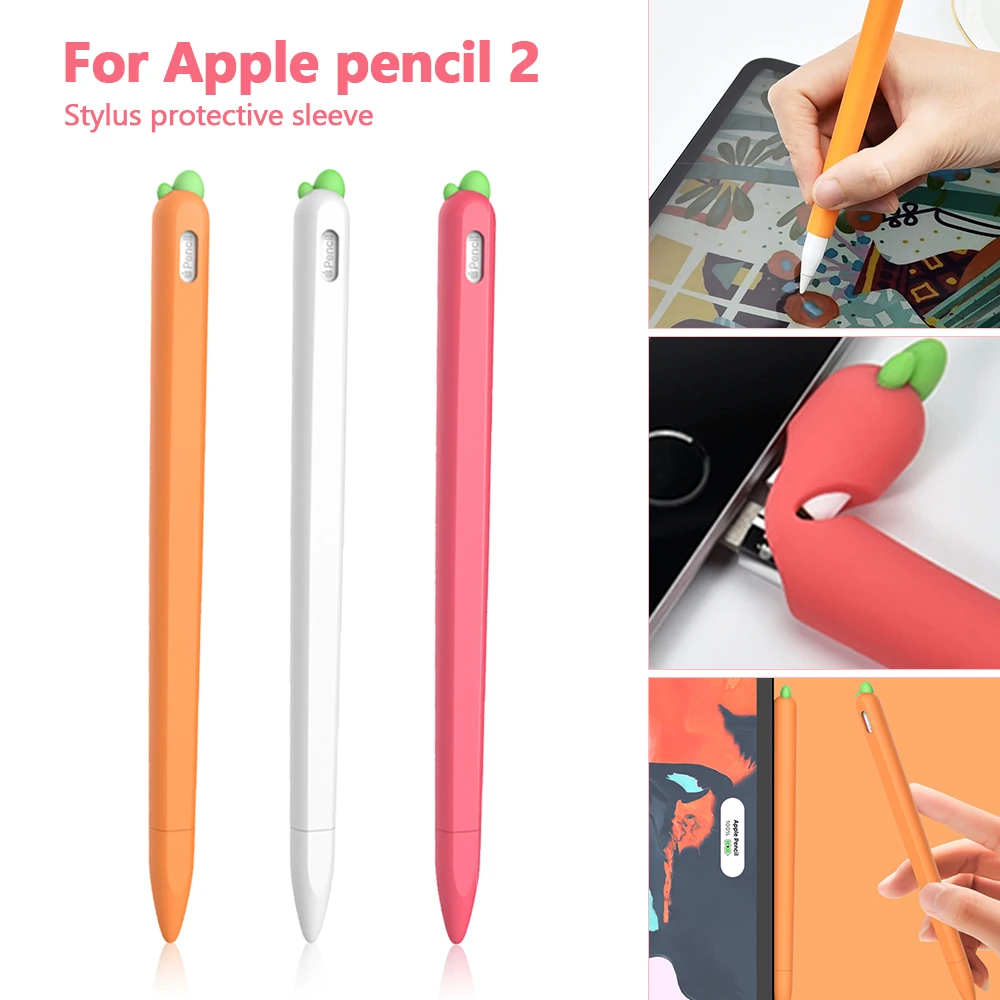 Милый силиконовый пенал с морковкой для Apple Pencil 2/1, чехол для iPad, планшета, сенсорного стилуса, мультяшный защитный чехол
Милый силиконовый пенал с морковкой для Apple Pencil 2/1, чехол для iPad, планшета, сенсорного стилуса, мультяшный защитный чехол