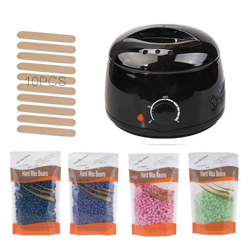 Hair Removal Wax-melt Machine Heater Wax Beans 10 Wood Stickers Hair Removal Machine Waxing Kit Calentador de cera
Hair Removal Wax-melt Machine Heater Wax Beans 10 Wood Stickers Hair Removal Machine Waxing Kit Calentador de cera
