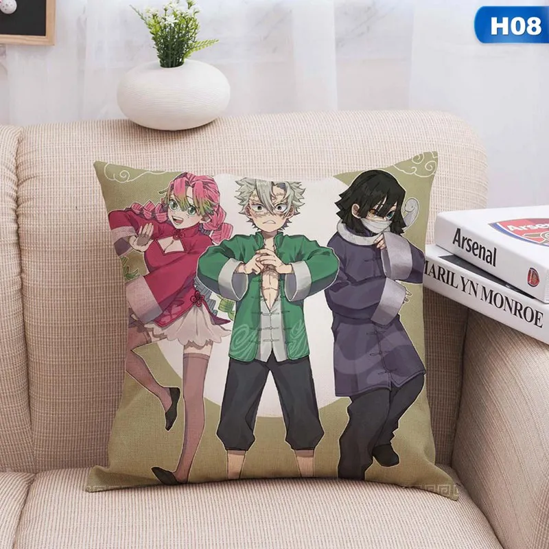 Japanese Anime Demon Slayer Cushion Cover Home Decorative Pillow Case 45*45cm Decorativos Sofa Pillow Cover
Japanese Anime Demon Slayer Cushion Cover Home Decorative Pillow Case 45*45cm Decorativos Sofa Pillow Cover