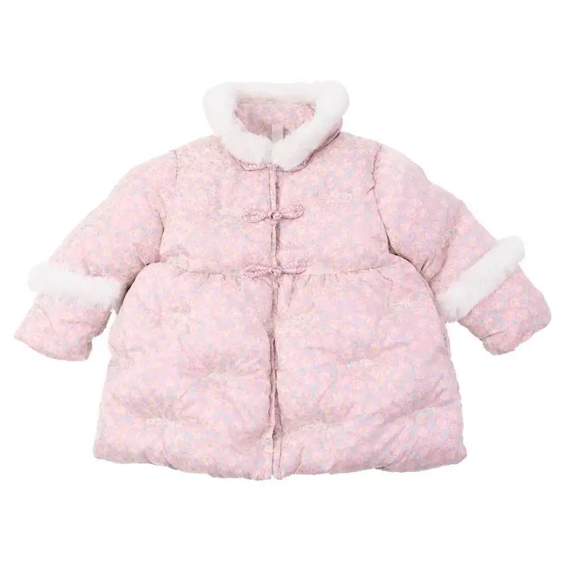 Girls' Floral Cotton-Padded Clothes Mid-Length Cotton Clothing Winter Clothes Baby Fleece-Lined Thickened Fashionable Jacket
Girls' Floral Cotton-Padded Clothes Mid-Length Cotton Clothing Winter Clothes Baby Fleece-Lined Thickened Fashionable Jacket