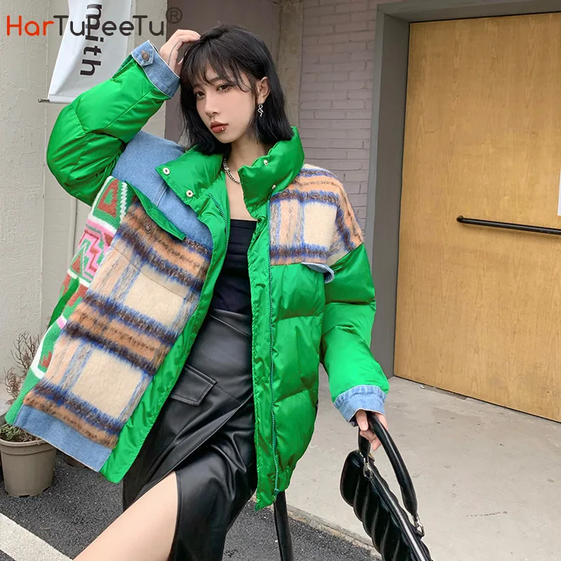 Русская зимняя Лоскутная хлопковая стеганая куртка для женщин, теплое толстое Стеганое пальто, цветная ветрозащитная парка с воротником-ст...
Русская зимняя Лоскутная хлопковая стеганая куртка для женщин, теплое толстое Стеганое пальто, цветная ветрозащитная парка с воротником-ст...