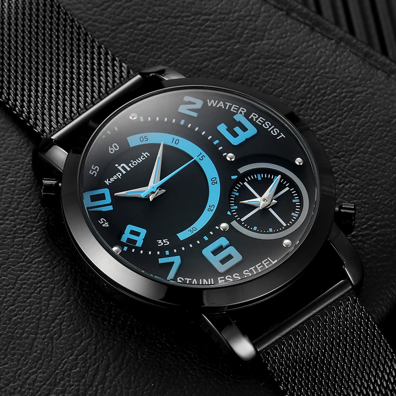 KEEP IN TOUCH Mens Watches Top Brand Luxury Sports Watch Men Military Steel Quartz-watch Waterproof Clock Male Relogio Masculino
KEEP IN TOUCH Mens Watches Top Brand Luxury Sports Watch Men Military Steel Quartz-watch Waterproof Clock Male Relogio Masculino