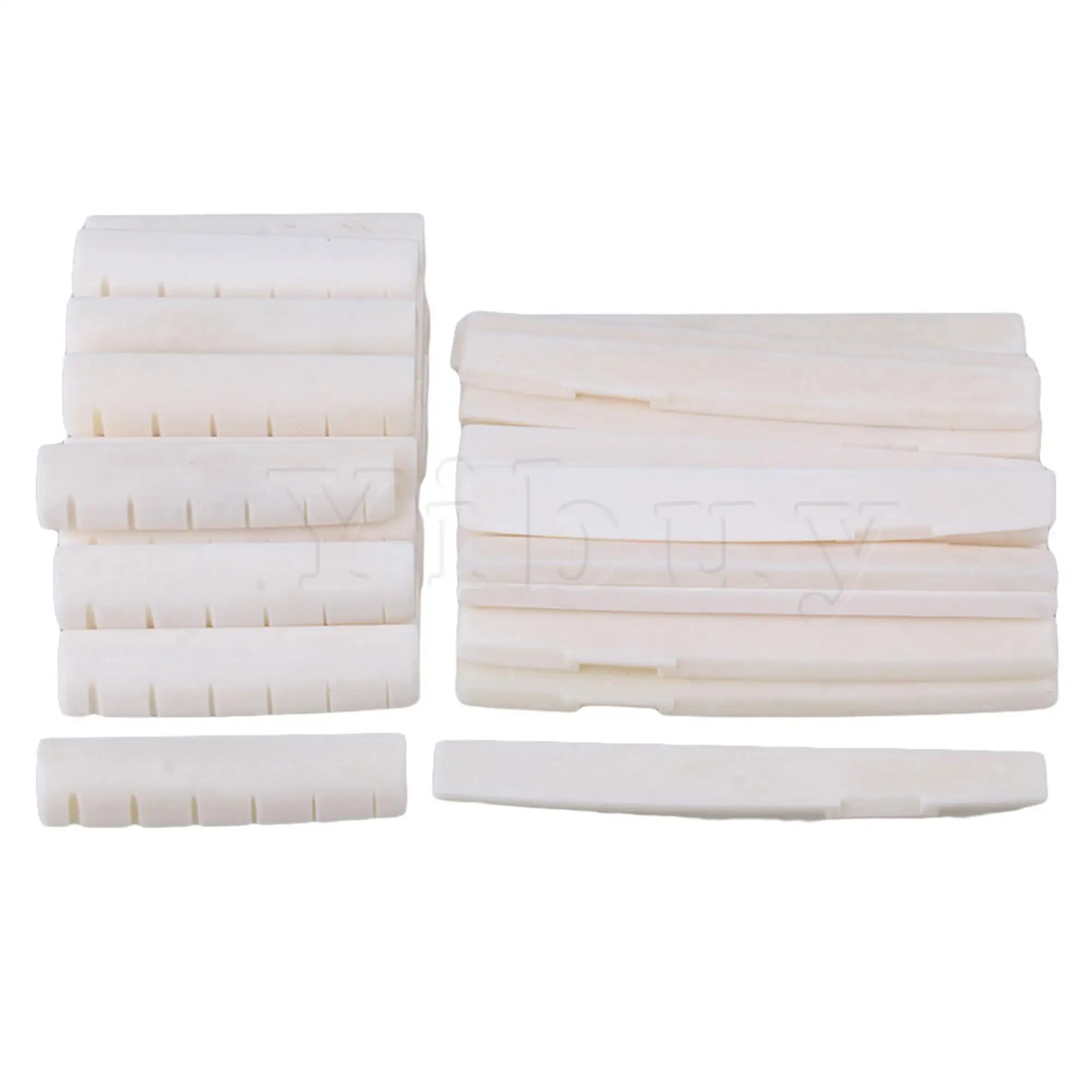 Yibuy 50 Set Beige Guitar Oxen Bone Nut & Slotted Saddle for 6-String Acoustic Guitar
Yibuy 50 Set Beige Guitar Oxen Bone Nut & Slotted Saddle for 6-String Acoustic Guitar