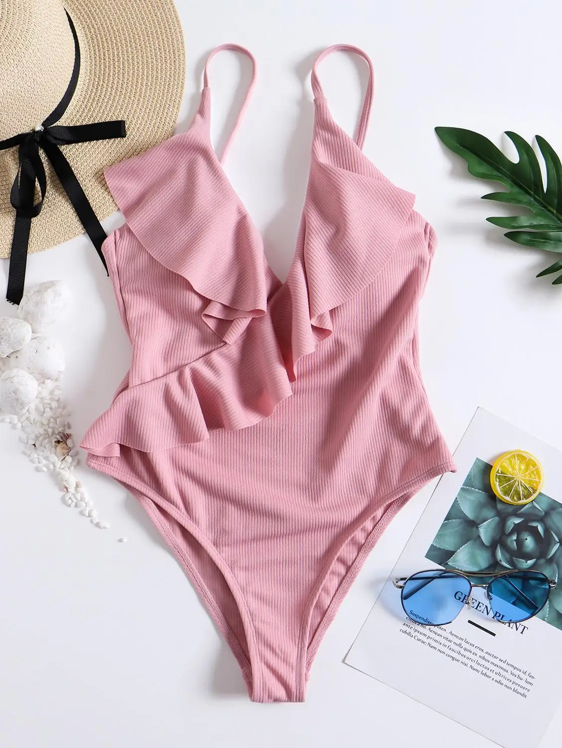 Women One Piece Swimwear Ruffle Lace Up Swimsuit Padded Monokini Bikini 2020 Ladies Swimsuit Bathing Suit Beachwear Biquini
Women One Piece Swimwear Ruffle Lace Up Swimsuit Padded Monokini Bikini 2020 Ladies Swimsuit Bathing Suit Beachwear Biquini