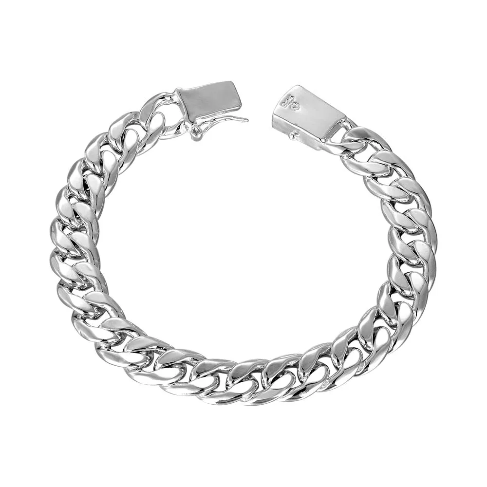 925 sterling silver 10MM Square Buckle Nice Jewelry Men Bracelet 21CM Sideway Link Chain Bracelet Male Bangle Pulseiras de Prata
925 sterling silver 10MM Square Buckle Nice Jewelry Men Bracelet 21CM Sideway Link Chain Bracelet Male Bangle Pulseiras de Prata