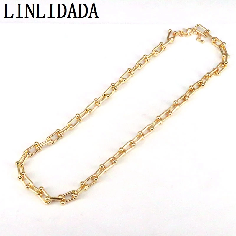 Hot 5Pcs U Link chain accessories big chain necklace gold/ rose gold /metalblack / silver color chain for jewelry making
Hot 5Pcs U Link chain accessories big chain necklace gold/ rose gold /metalblack / silver color chain for jewelry making
