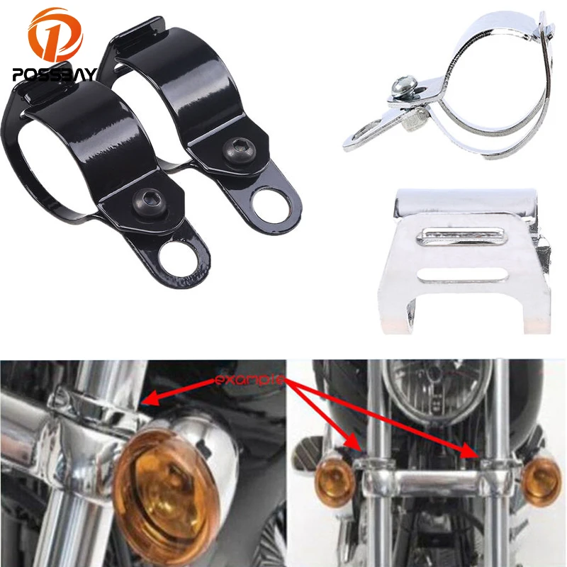 POSSBAY Black Silver Universal Motorcycle Rear Front Turn Signal Light Relocation Holder Mount Bracket For Bobber Cafe Racer
POSSBAY Black Silver Universal Motorcycle Rear Front Turn Signal Light Relocation Holder Mount Bracket For Bobber Cafe Racer