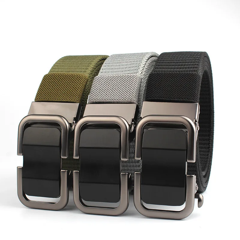 Nylon Woven Belt Outdoor Tactics Casual Canvas Belt Automatic Men's Leather Belt Toothless Alloy Buckle Army Outdoor Hunting
Nylon Woven Belt Outdoor Tactics Casual Canvas Belt Automatic Men's Leather Belt Toothless Alloy Buckle Army Outdoor Hunting
