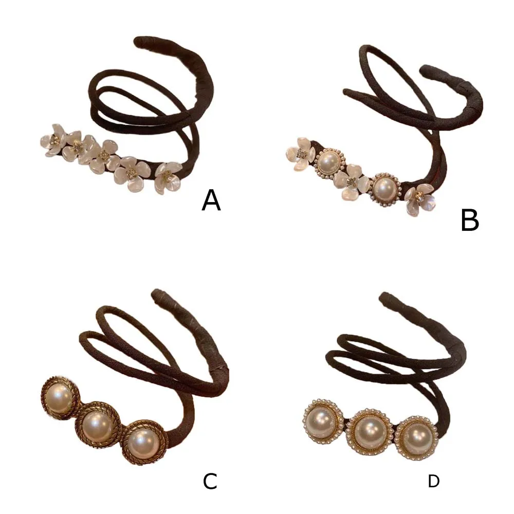 Simple Shell Flower Pearl Hair Bun Maker Twist Headband Hair Accessories Wild Headdress Women
Simple Shell Flower Pearl Hair Bun Maker Twist Headband Hair Accessories Wild Headdress Women