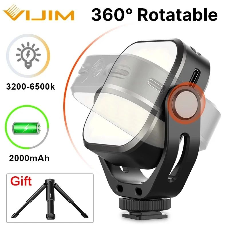 Ulanzi VIJIM VL66 CRI95+ Adjustable LED Video Light + 360 Rotation Mount Bracket Rechargable DSLR SLR Mobile Portable Fill Light
Ulanzi VIJIM VL66 CRI95+ Adjustable LED Video Light + 360 Rotation Mount Bracket Rechargable DSLR SLR Mobile Portable Fill Light