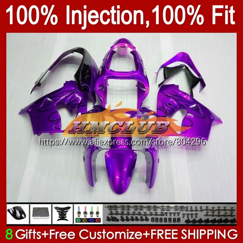 Injection Body For KAWASAKI ZX 9R Purple black ZX900 ZX-9R ZX9R 02 03 83No.86 ZX9 R ZX 9 R 900 CC 900CC 2002 2003 OEM Fairings
Injection Body For KAWASAKI ZX 9R Purple black ZX900 ZX-9R ZX9R 02 03 83No.86 ZX9 R ZX 9 R 900 CC 900CC 2002 2003 OEM Fairings