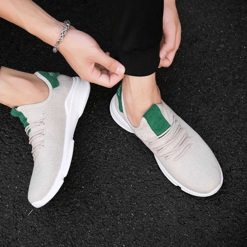 Light Weight Running Shoes Men Linen Breathable Casual Shoes Hemp Cushioning Comfortable Breathable Mesh Sneaker Made In China
Light Weight Running Shoes Men Linen Breathable Casual Shoes Hemp Cushioning Comfortable Breathable Mesh Sneaker Made In China