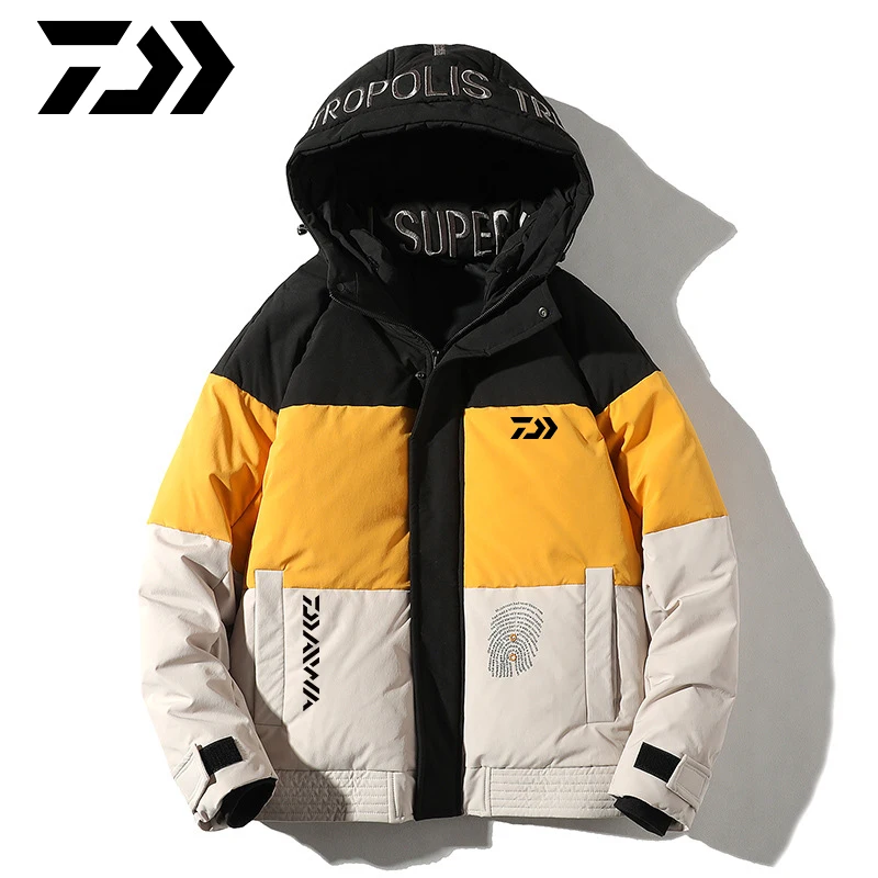 Daiwa Winter Jacket Mens Quality Thermal Thick Coat Snow Fishing Clothes Daiwa Warm Outwear Fishing White Duck Down Jacket
Daiwa Winter Jacket Mens Quality Thermal Thick Coat Snow Fishing Clothes Daiwa Warm Outwear Fishing White Duck Down Jacket