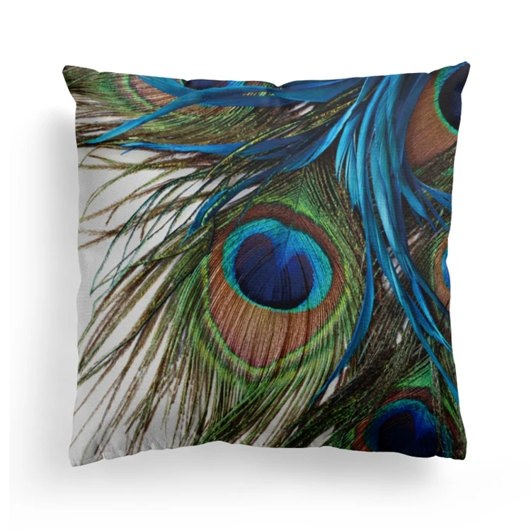 Wholesale customized square home sofa decorative peacock eye printed cushion cover
Wholesale customized square home sofa decorative peacock eye printed cushion cover