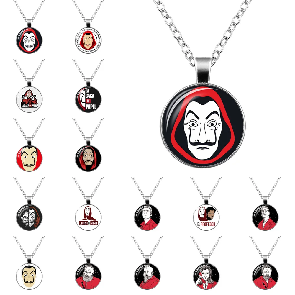 The House of Paper Pendant Money Heist Keychain La Casa De Papel keyring Salvador Dali DIY Photo Jewelry Necklace Accessories
The House of Paper Pendant Money Heist Keychain La Casa De Papel keyring Salvador Dali DIY Photo Jewelry Necklace Accessories