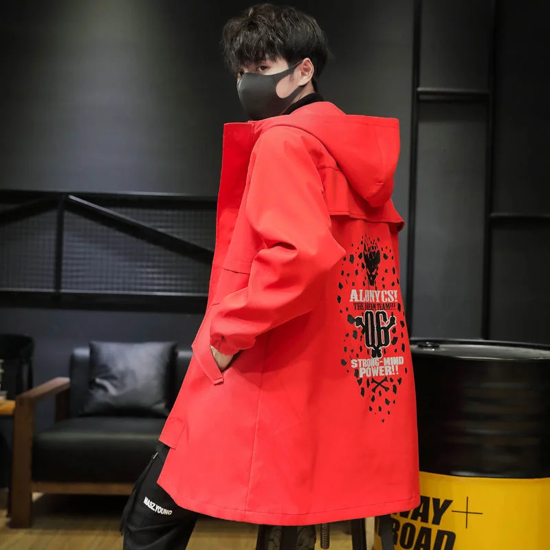 Windbreaker men's autumn new print hooded loose medium length jacket men's trend coat men's f784-p98
Windbreaker men's autumn new print hooded loose medium length jacket men's trend coat men's f784-p98