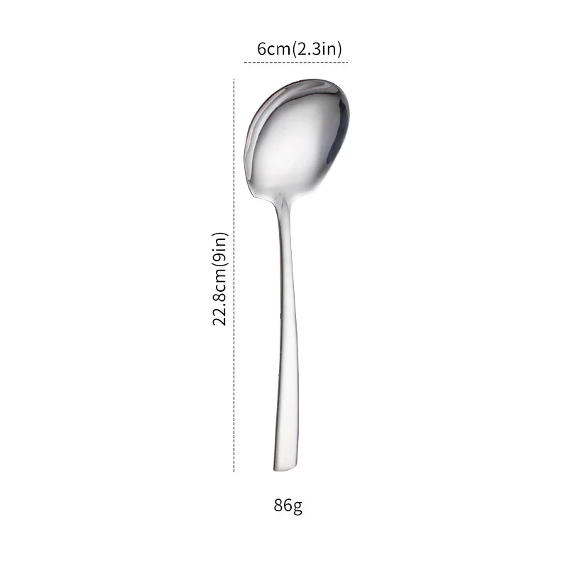 6 Pcs/set Thick Stainless Steel Spoon Soup Dessert Ice Spoon Party Banquet Buffet Spoon Kitchen Household Spoon Rice Spoon Set
6 Pcs/set Thick Stainless Steel Spoon Soup Dessert Ice Spoon Party Banquet Buffet Spoon Kitchen Household Spoon Rice Spoon Set
