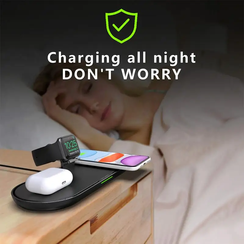 3 In1 Wireless Charger For Iphone 12 11 Pro X XS Max XR For Apple Watch 5 4 3 2 Airpods Pro Fast Charger Stand For Samsung S20
3 In1 Wireless Charger For Iphone 12 11 Pro X XS Max XR For Apple Watch 5 4 3 2 Airpods Pro Fast Charger Stand For Samsung S20