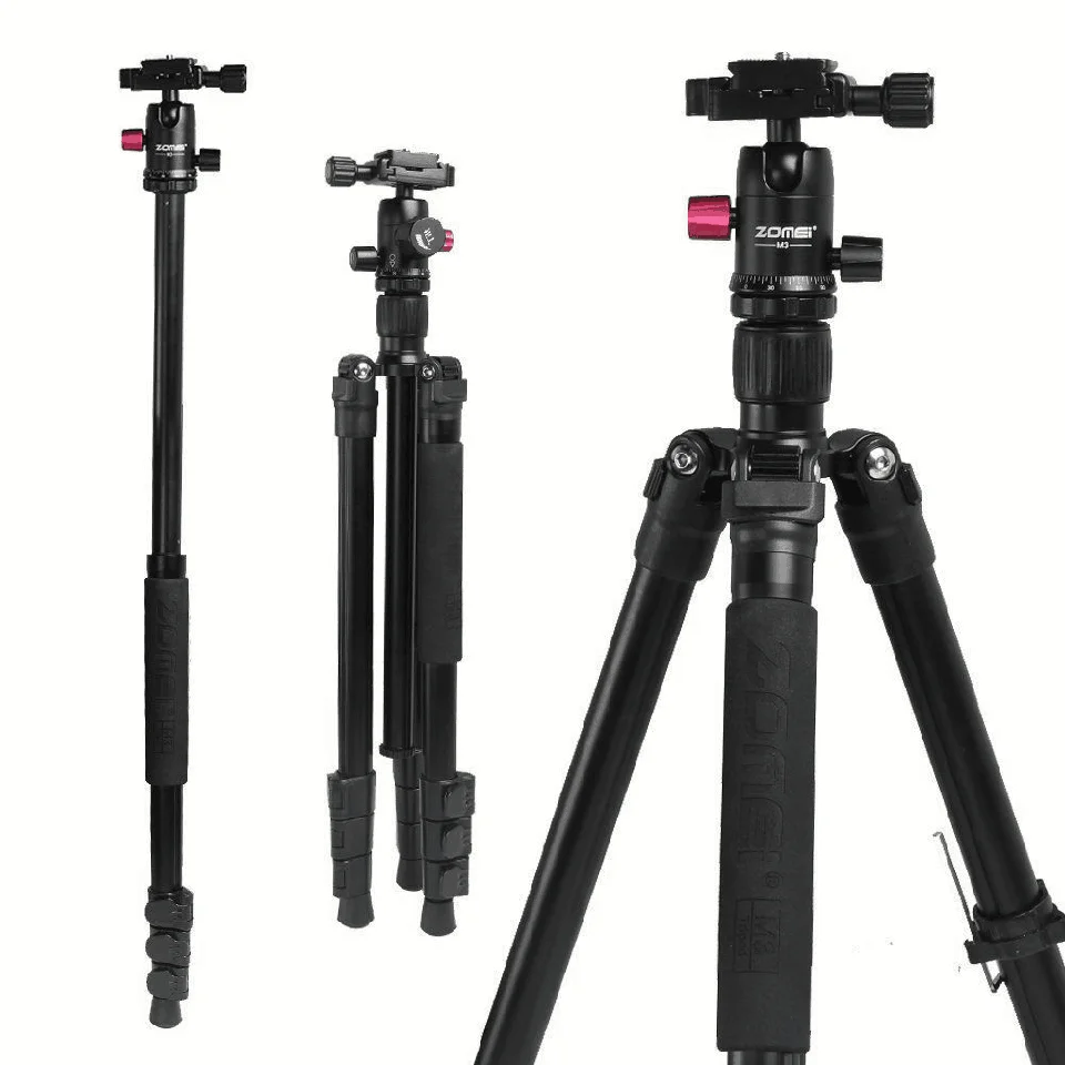ZOMEI Aluminum Camera Tripod Monopod Stand Lightweight Selfie Stick Smartphone Tripode flexible with Ball Head for Phone DSLR
ZOMEI Aluminum Camera Tripod Monopod Stand Lightweight Selfie Stick Smartphone Tripode flexible with Ball Head for Phone DSLR