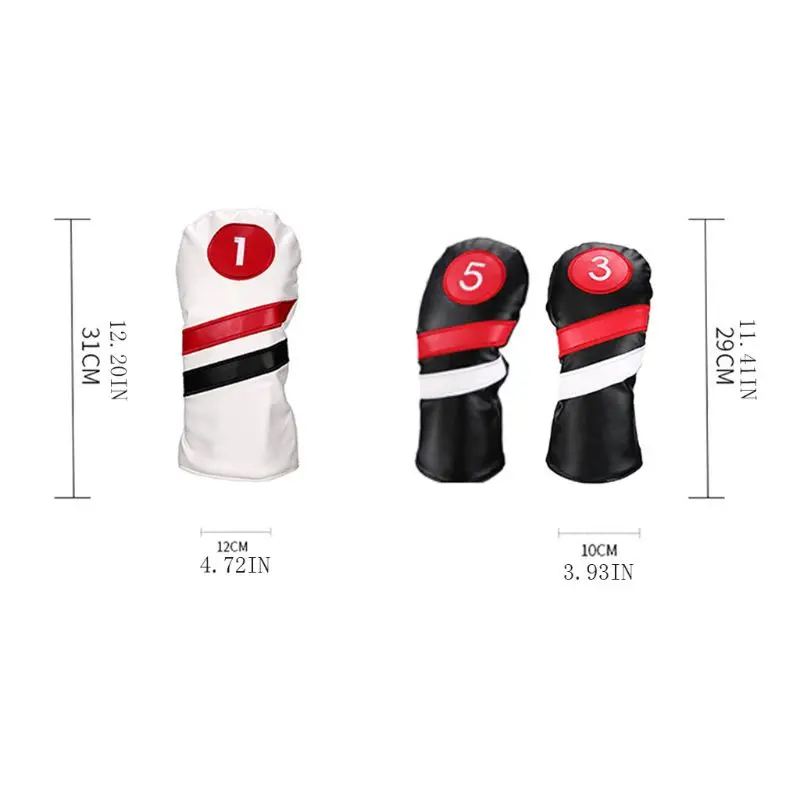 3 Pcs Tour Golf Club Headcovers Driver PU Waterproof Fairway Hybrid Putter Cover Set Vintage Simple Design Sports Parts R58B
3 Pcs Tour Golf Club Headcovers Driver PU Waterproof Fairway Hybrid Putter Cover Set Vintage Simple Design Sports Parts R58B