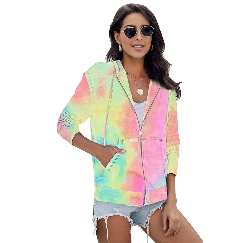 Woman Sweatshirt Autumn Spring Long Sleeve Hooded Hoodies Batik Zip-up Knitted Tops Casual Ladies Sweatshirts Feminine Clothes
Woman Sweatshirt Autumn Spring Long Sleeve Hooded Hoodies Batik Zip-up Knitted Tops Casual Ladies Sweatshirts Feminine Clothes