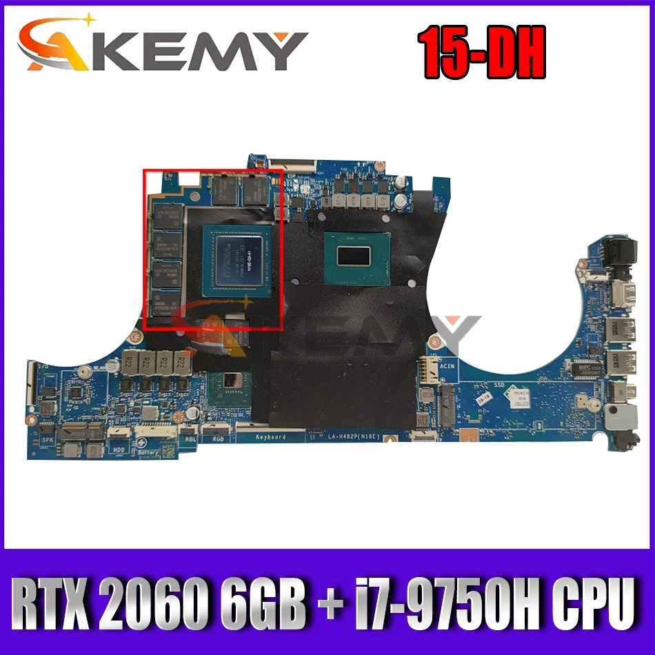For HP OMEN 15-DH Laptop Motherboard LA-H482P mainboard with RTX 2060 6GB GPU + SRF6U i7-9750H CPU 100% working
For HP OMEN 15-DH Laptop Motherboard LA-H482P mainboard with RTX 2060 6GB GPU + SRF6U i7-9750H CPU 100% working