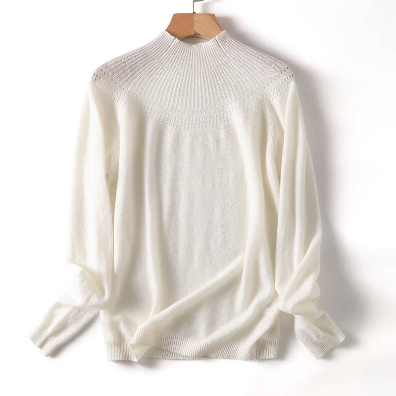 Pure sweater Classic umbrella pit half-height collar 2020 autumn temperament commuter knit bottoming sweater
Pure sweater Classic umbrella pit half-height collar 2020 autumn temperament commuter knit bottoming sweater