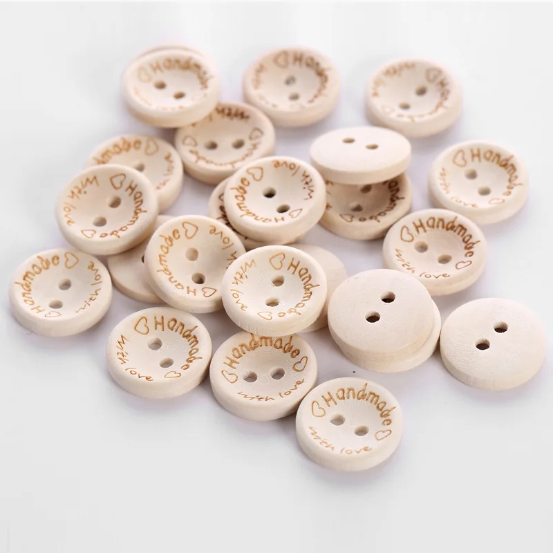 100Pcs/ package Natural Logs 2 Holes Wooden Buttons 15MM20MM Clothing DIY Hand Sewing Accessories Buttons
100Pcs/ package Natural Logs 2 Holes Wooden Buttons 15MM20MM Clothing DIY Hand Sewing Accessories Buttons