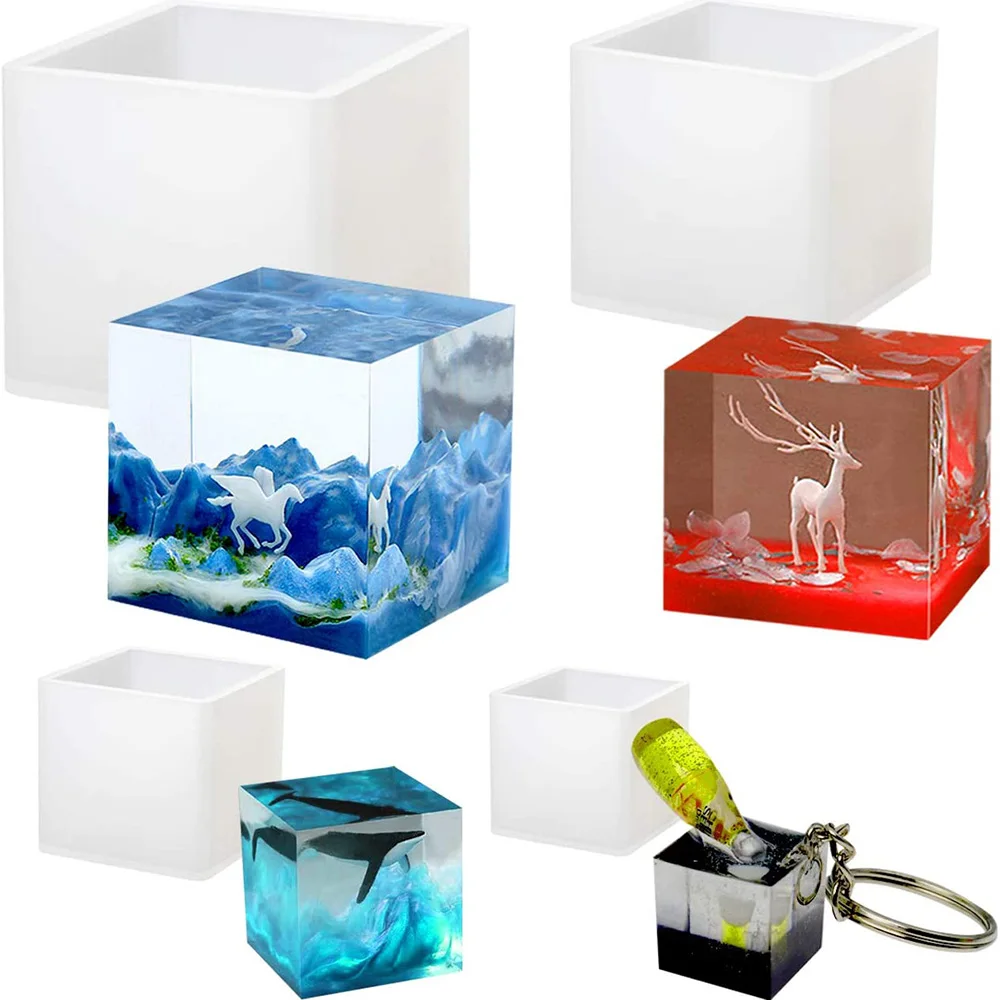 RESIN MOLD Cube UV Epoxy Resin Molds Transparent Silicone Square Mold for DIY Jewelry Making Tools Making Resin Specimens Tools
RESIN MOLD Cube UV Epoxy Resin Molds Transparent Silicone Square Mold for DIY Jewelry Making Tools Making Resin Specimens Tools